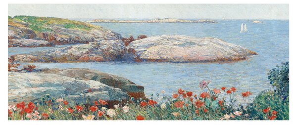 Obraz - Childe Hassam, Poppies, Isles of Shoals, reprodukcia (120x50 cm)