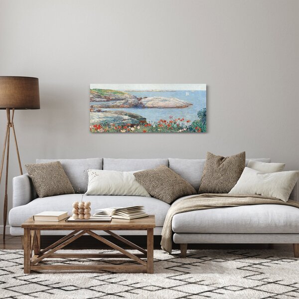 Obraz - Childe Hassam, Poppies, Isles of Shoals, reprodukcia (120x50 cm)