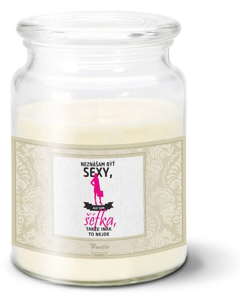 Sablio Sviečka Neznášam byť sexy, ale som Šéfka - 500 g