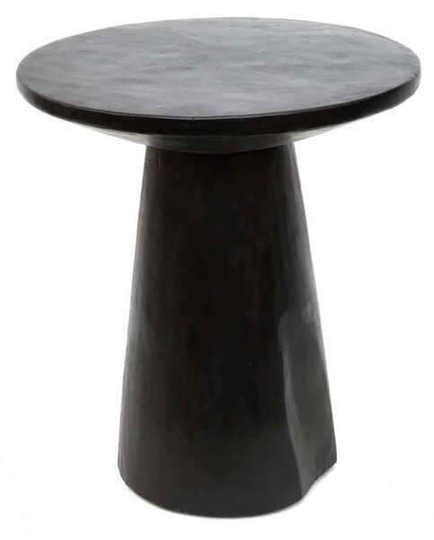 Čierny Drevený kužeľový stôl ∅ 50 × 57 cm BAZAR BIZAR