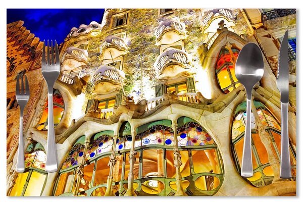 Sablio Prestieranie Barcelona Gaudi Casa Batllo 1: 40x30cm