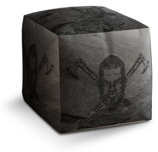 Sablio Taburet Cube Vikingové Stone - 40x40x40 cm