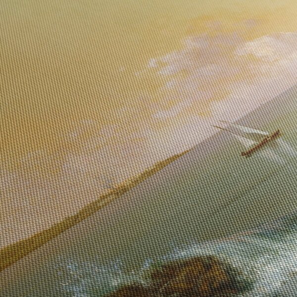 Obraz - Martin Johnson Heade, Rio de Janeiro Bay, reprodukcia (s hodinami) (90x30 cm)