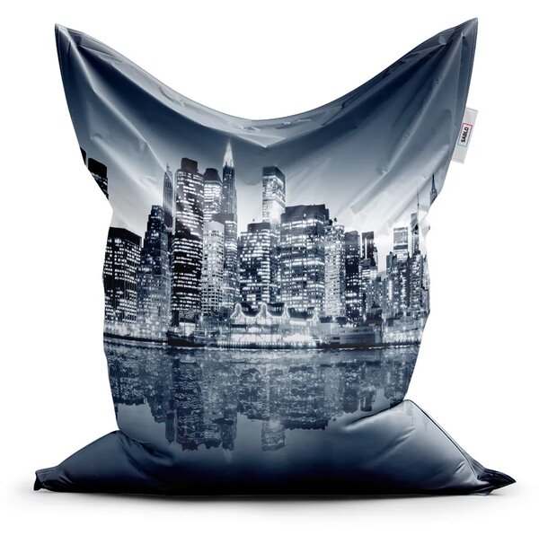 Sablio Sedací vak Nočný New York - 150x100 cm