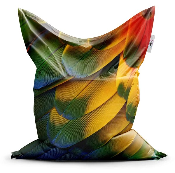 Sablio Sedací vak Farebné perie - 150x100 cm
