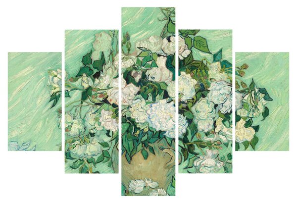 Obraz - Vincent van Gogh, Roses, reprodukcia (150x105 cm)