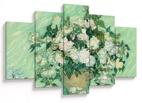 Obraz - Vincent van Gogh, Roses, reprodukcia (150x105 cm)