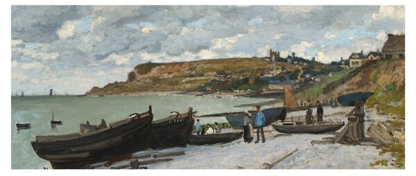 Obraz - Claude Monet, Sainte Adresse, reprodukcia (120x50 cm)