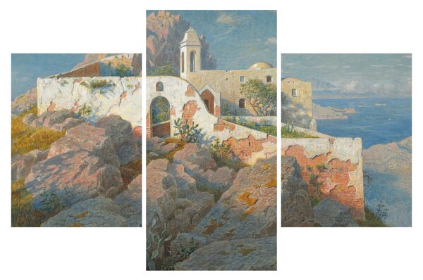 Obraz - William Stanley Haseltine, Santa Maria a Cetrella, Anacapri, reprodukcia (90x60 cm)