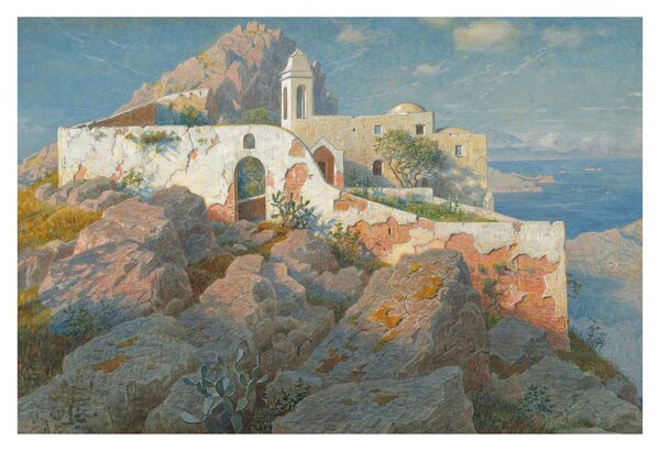 Obraz - William Stanley Haseltine, Santa Maria a Cetrella, Anacapri, reprodukcia (90x60 cm)