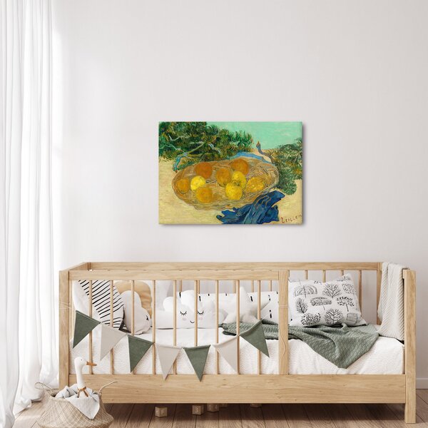 Obraz - Vincent van Gogh, Still Life of Oranges and Lemons with Blue Gloves, reprodukcia (70x50 cm)