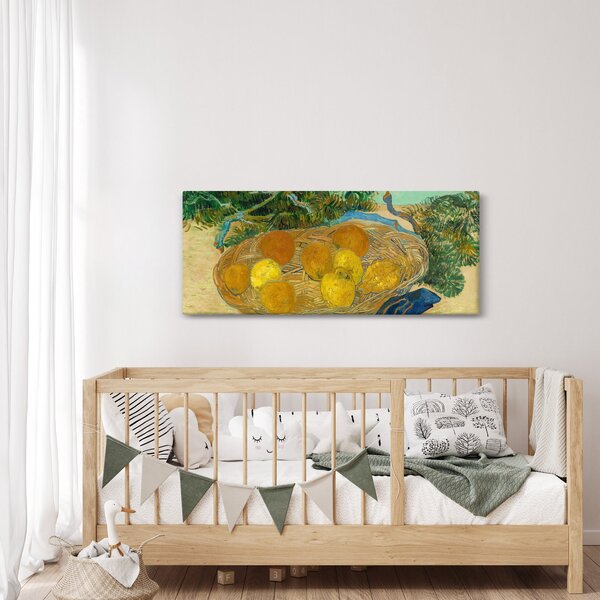 Obraz - Vincent van Gogh, Still Life of Oranges and Lemons with Blue Gloves, reprodukcia (120x50 cm)