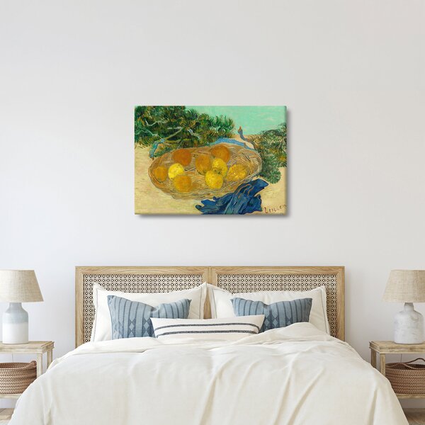 Obraz - Vincent van Gogh, Still Life of Oranges and Lemons with Blue Gloves, reprodukcia (70x50 cm)