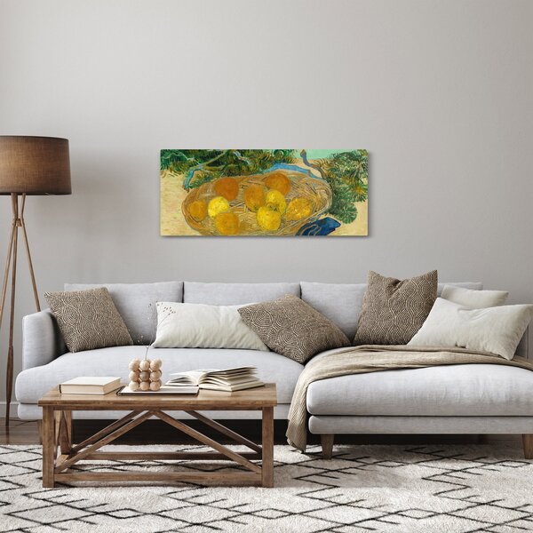 Obraz - Vincent van Gogh, Still Life of Oranges and Lemons with Blue Gloves, reprodukcia (120x50 cm)