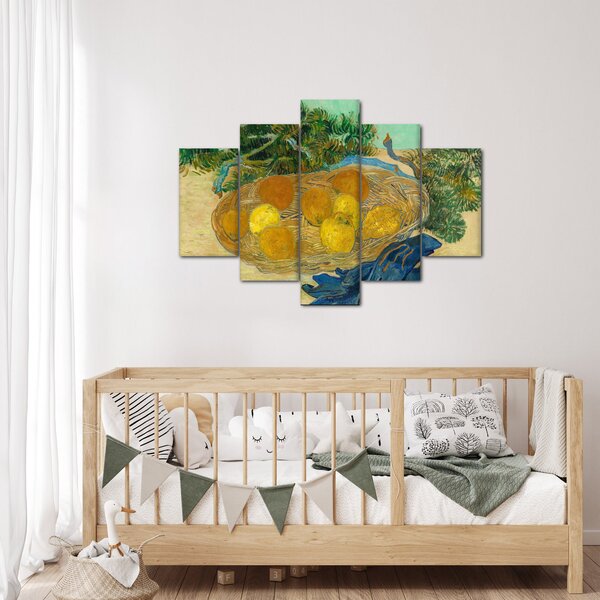 Obraz - Vincent van Gogh, Still Life of Oranges and Lemons with Blue Gloves, reprodukcia (150x105 cm)