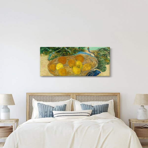 Obraz - Vincent van Gogh, Still Life of Oranges and Lemons with Blue Gloves, reprodukcia (120x50 cm)