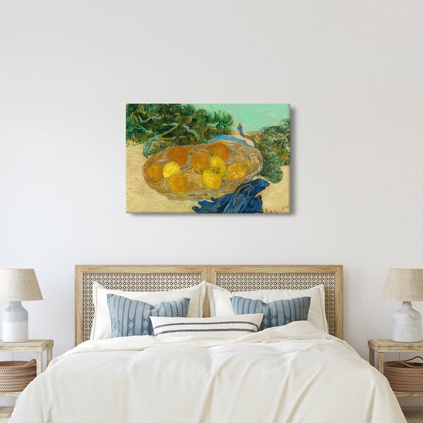 Obraz - Vincent van Gogh, Still Life of Oranges and Lemons with Blue Gloves, reprodukcia (90x60 cm)