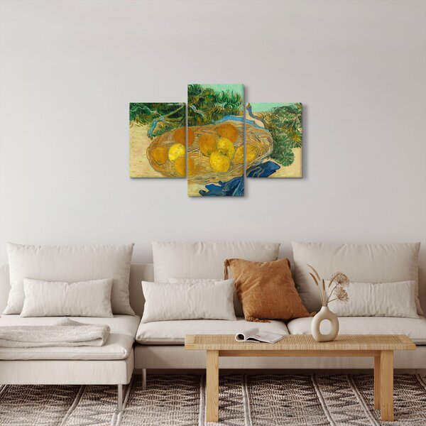 Obraz - Vincent van Gogh, Still Life of Oranges and Lemons with Blue Gloves, reprodukcia (90x60 cm)