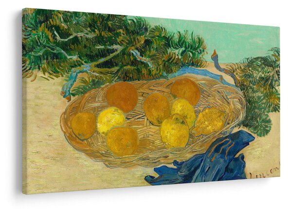 Obraz - Vincent van Gogh, Still Life of Oranges and Lemons with Blue Gloves, reprodukcia (90x60 cm)