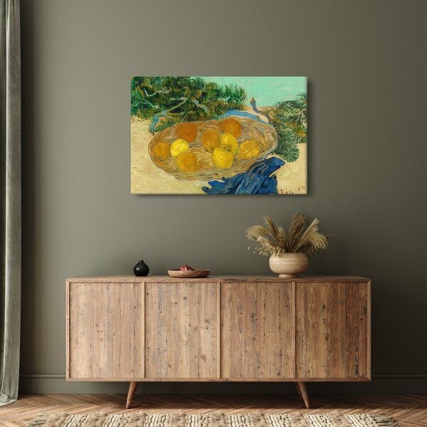 Obraz - Vincent van Gogh, Still Life of Oranges and Lemons with Blue Gloves, reprodukcia (90x60 cm)