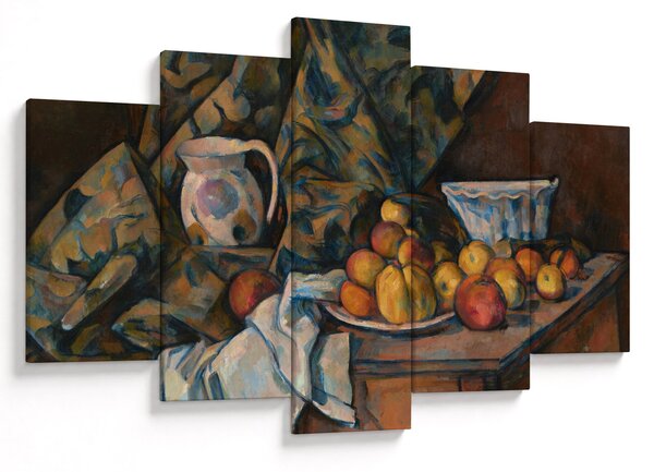 Obraz - Paul Cézanne, Still Life with Apples and Peaches, reprodukcia (150x105 cm)