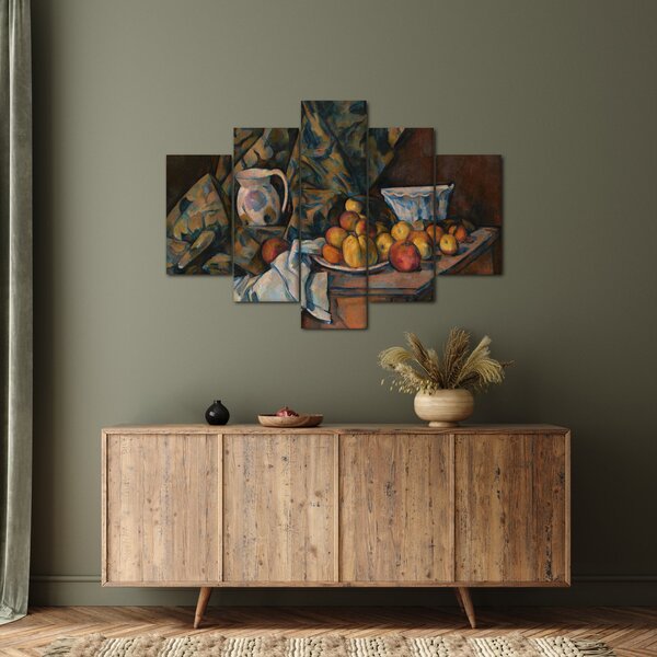 Obraz - Paul Cézanne, Still Life with Apples and Peaches, reprodukcia (150x105 cm)