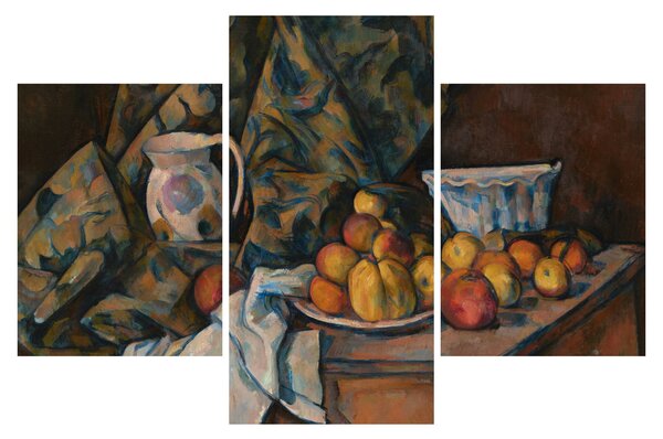 Obraz - Paul Cézanne, Still Life with Apples and Peaches, reprodukcia (90x60 cm)