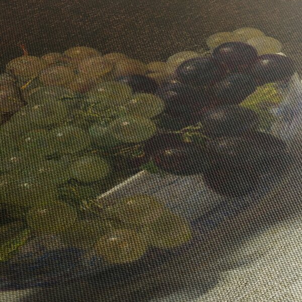 Obraz - Henri Fantin-Latour, Still Life with Grapes and a Carnation, reprodukcia (150x105 cm)