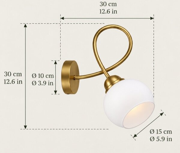 Nástenná lampa BAROC 1xE14/40W/230V zlatá