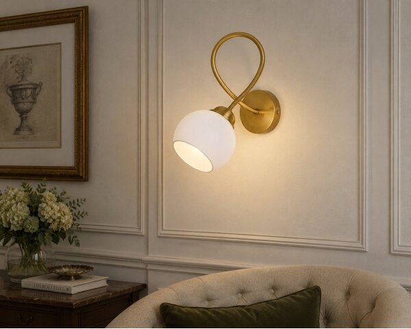 Nástenná lampa BAROC 1xE14/40W/230V zlatá