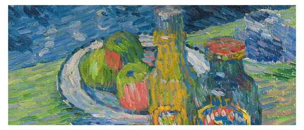 Obraz - Alexej von Jawlensky, Still Life with Bottles and Fruit, reprodukcia (120x50 cm)