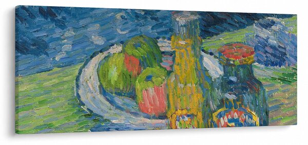 Obraz - Alexej von Jawlensky, Still Life with Bottles and Fruit, reprodukcia (120x50 cm)