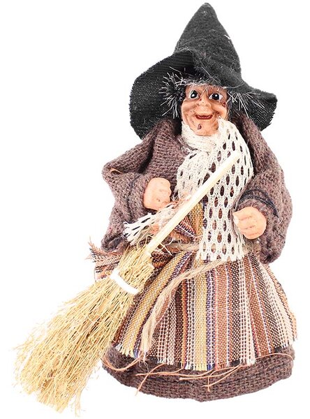 Malá bosorka 12cm (Ježibaba dekorácia na poličku)