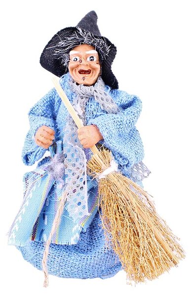 Malá bosorka 12cm (Ježibaba dekorácia na poličku)