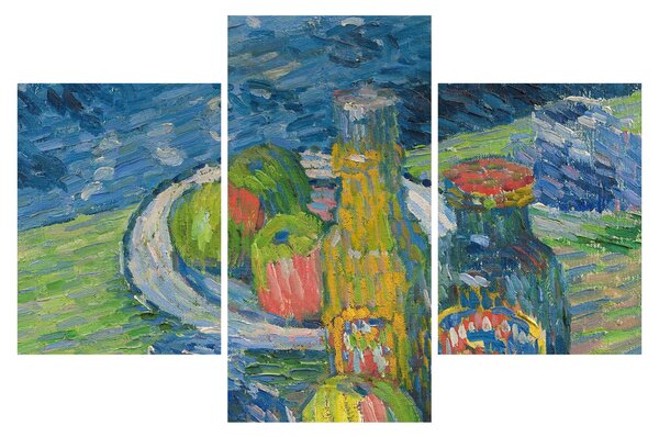 Obraz - Alexej von Jawlensky, Still Life with Bottles and Fruit, reprodukcia (90x60 cm)