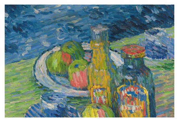 Obraz - Alexej von Jawlensky, Still Life with Bottles and Fruit, reprodukcia (90x60 cm)