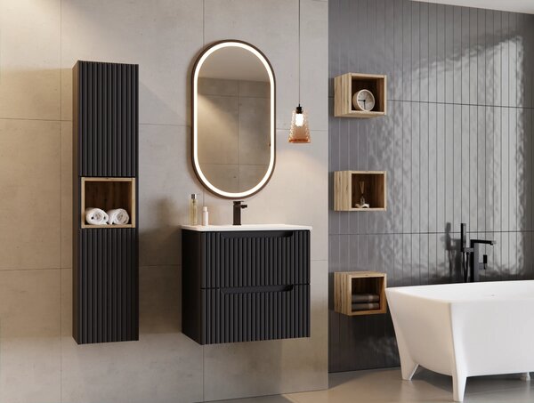 Comad Umývadlová skrinka Nova Black D2 82-60-2S čierna