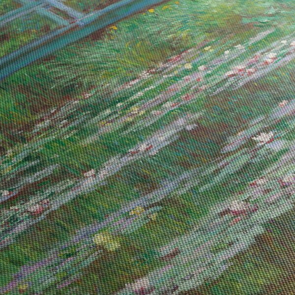 Obraz - Claude Monet, The Japanese Footbridge, reprodukcia (s hodinami) (90x30 cm)