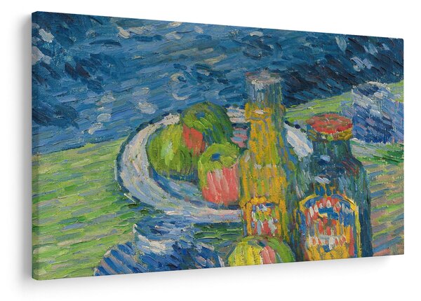 Obraz - Alexej von Jawlensky, Still Life with Bottles and Fruit, reprodukcia (90x60 cm)