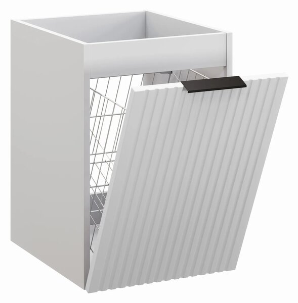 Comad Závesná kúpeľňová skrinka s košom na bielizeň Casad 40 cm biela