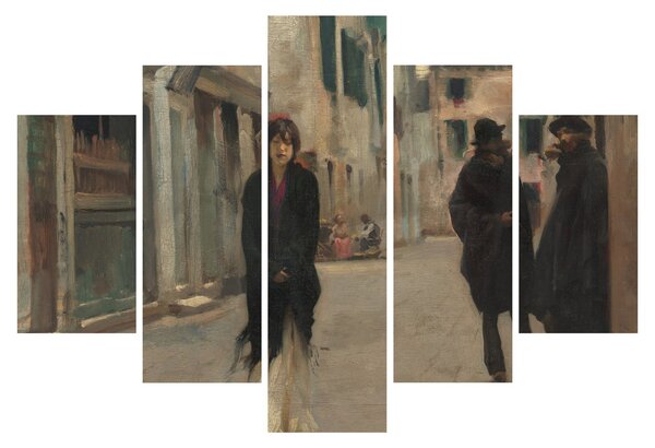 Obraz - John Singer Sargent, Street in Venice, reprodukcia (150x105 cm)