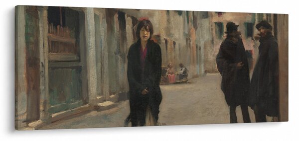Obraz - John Singer Sargent, Street in Venice, reprodukcia (120x50 cm)