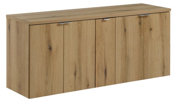 Comad Závesná skrinka pod umývadlo Nova Oak s doskou 140 cm dub evoke