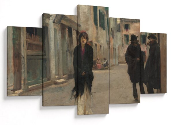 Obraz - John Singer Sargent, Street in Venice, reprodukcia (150x105 cm)