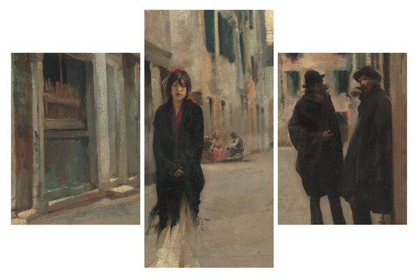 Obraz - John Singer Sargent, Street in Venice, reprodukcia (90x60 cm)