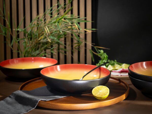 SADA HLBOKÝCH TANIEROV Hot Red 22/5 cm Creatable - Taniere, Online Only