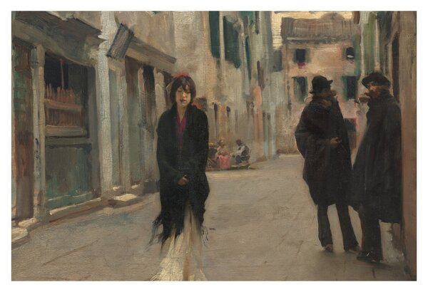 Obraz - John Singer Sargent, Street in Venice, reprodukcia (90x60 cm)