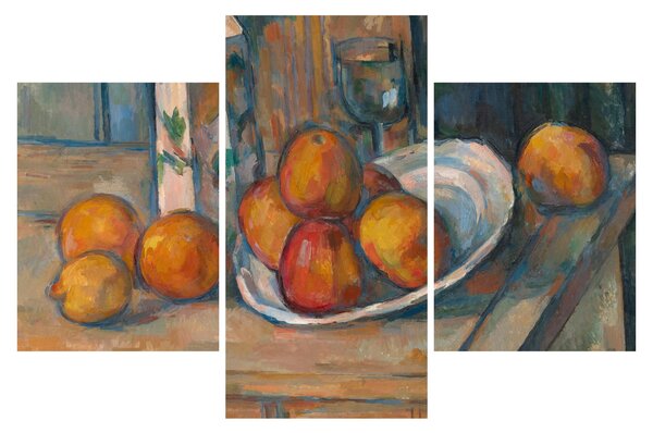 Obraz - Paul Cézanne, Still Life with Milk Jug and Fruit, reprodukcia (90x60 cm)