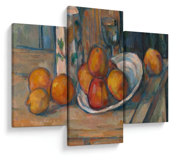 Obraz - Paul Cézanne, Still Life with Milk Jug and Fruit, reprodukcia (90x60 cm)
