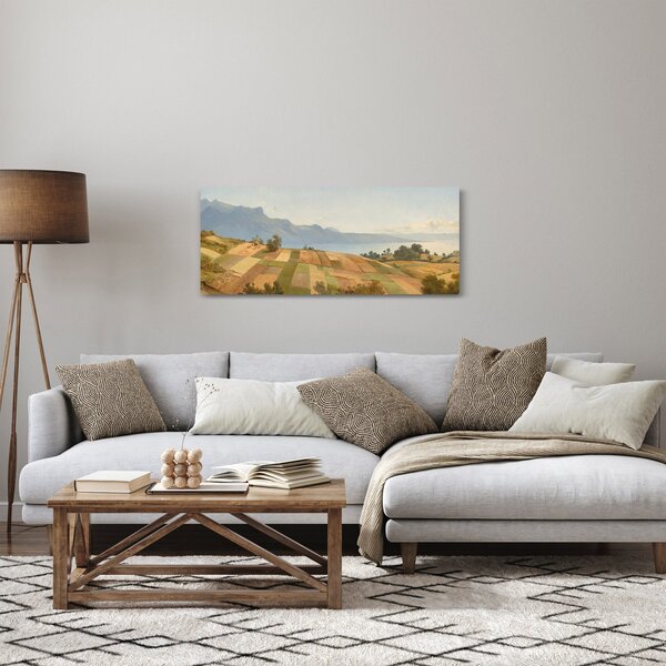 Obraz - Alexandre Calame, Swiss Landscape, reprodukcia (120x50 cm)